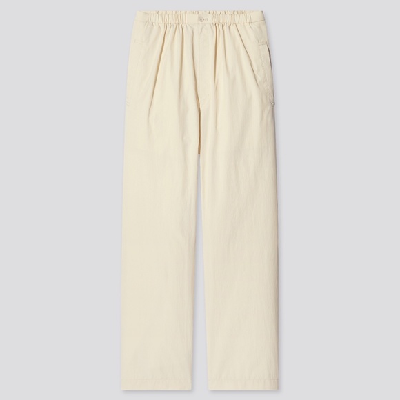UNIQLO U Cotton Blend Pajama Pants in Natural Size Small S - NWOT - Picture 2 of 6